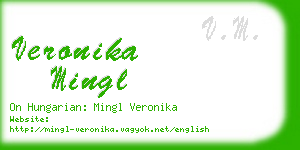 veronika mingl business card